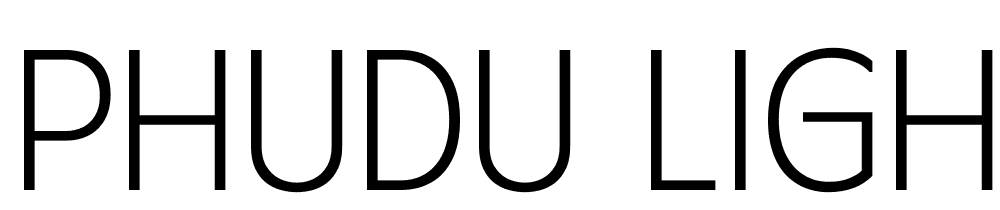 Phudu-Light font family download free