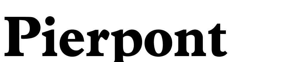 Pierpont font family download free