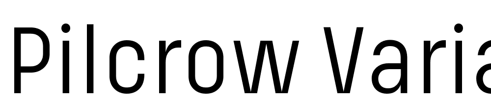 Pilcrow-Variable-Regular font family download free