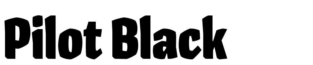 Pilot-Black font family download free