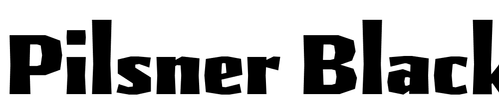 Pilsner-Black font family download free