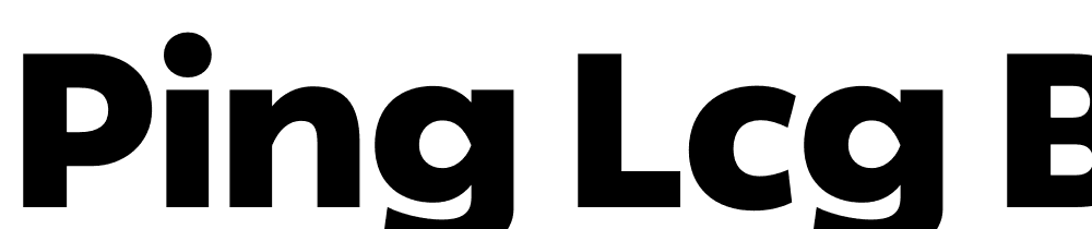 Ping-LCG-Black font family download free