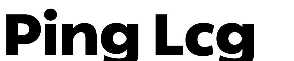 ping-lcg font family download free