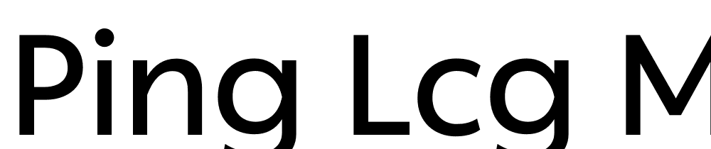 Ping-LCG-Medium font family download free