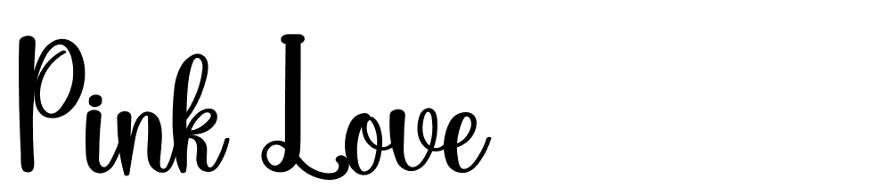 Pink Love font family download free