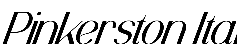 Pinkerston-Italic font family download free