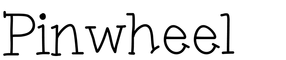 Pinwheel font family download free