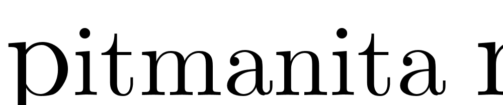 Pitmanita-Medium font family download free