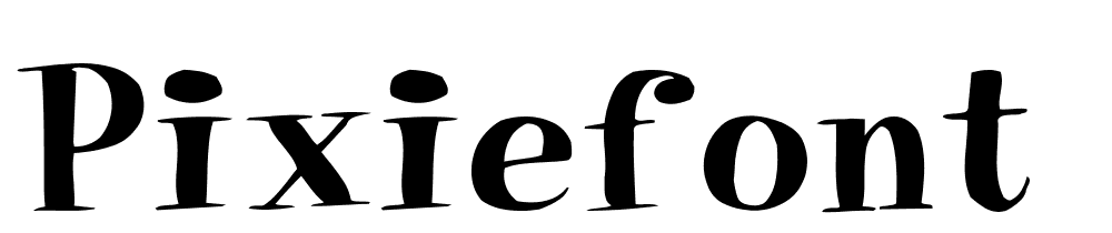 pixiefont font family download free