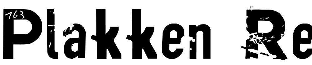 Plakken-Regular font family download free