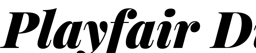 Playfair-Display-Black-Italic font family download free