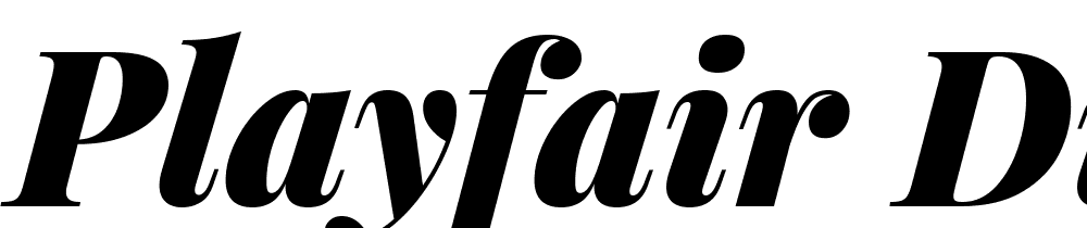 Playfair-Display-Black-Italic font family download free