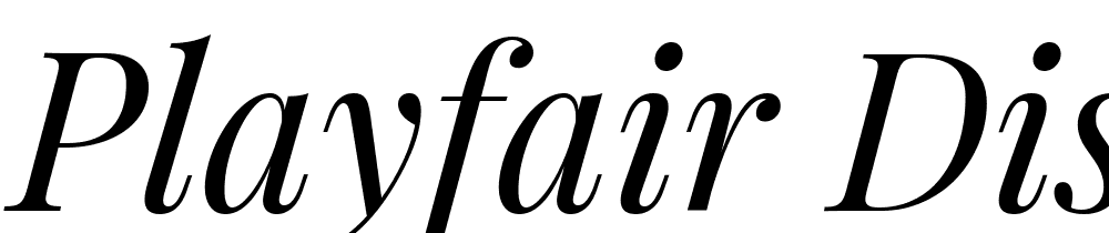 Playfair-Display-Italic font family download free