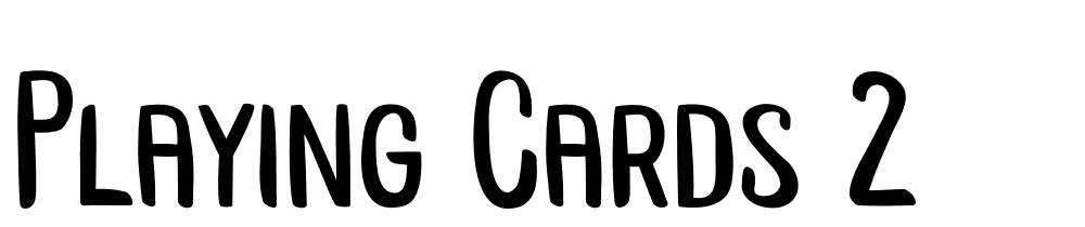 playing_cards_2 font family download free