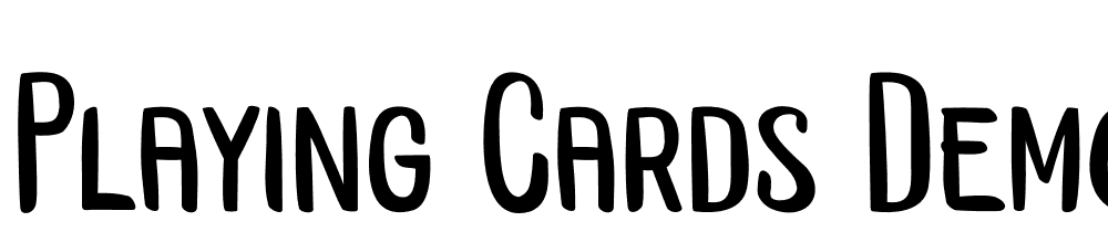 Playing-Cards-DEMO font family download free