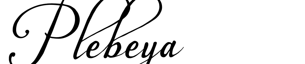 Plebeya font family download free