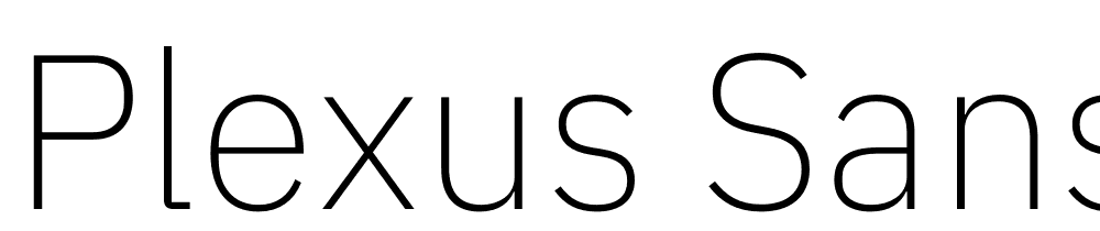 Plexus-Sans-ExtraLight font family download free