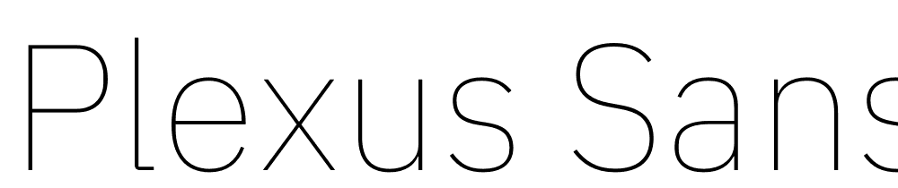 Plexus-Sans-Thin font family download free