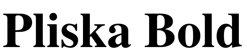 Pliska-Bold font family download free