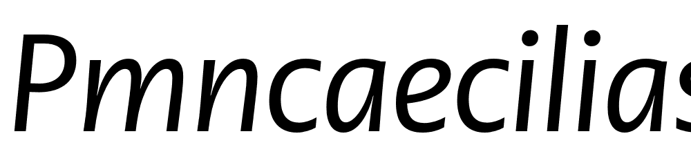 PMNCaeciliaSans-Head-It font family download free