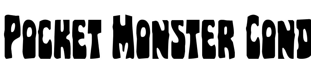 Pocket-Monster-Condensed font family download free