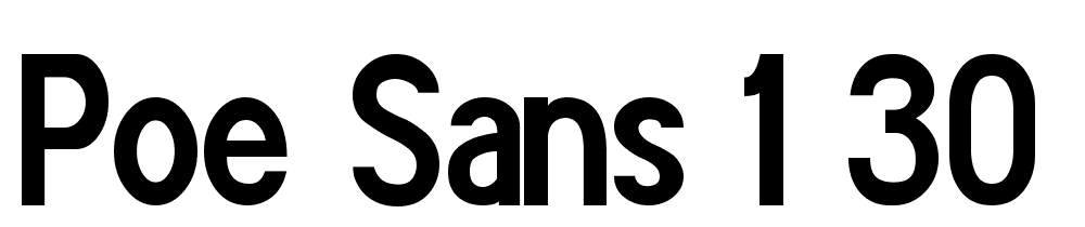 POE-Sans-1.30-Bold font family download free