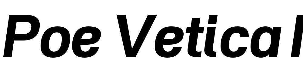 POE-Vetica-New font family download free