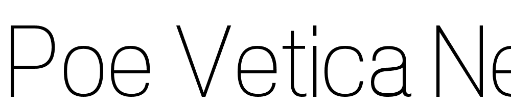 POE-Vetica-New-Light font family download free