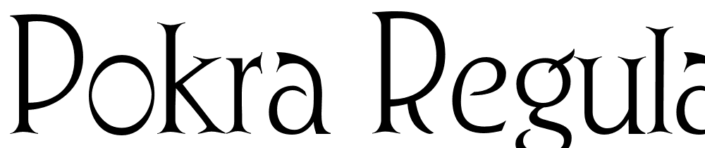 Pokra Regular font family download free