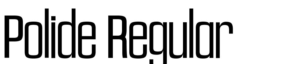 Polide-regular font family download free