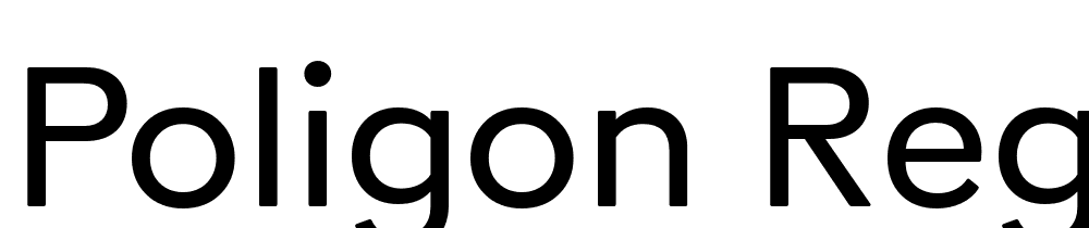 Poligon-Regular font family download free