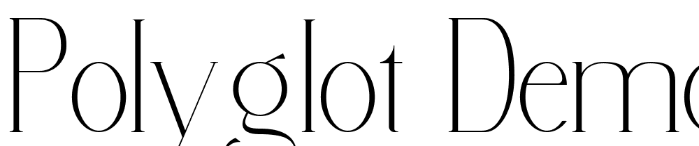 Polyglot-Demo font family download free