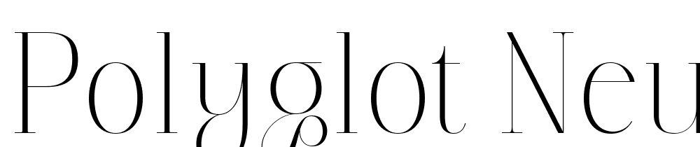 Polyglot Neue DEMO font family download free