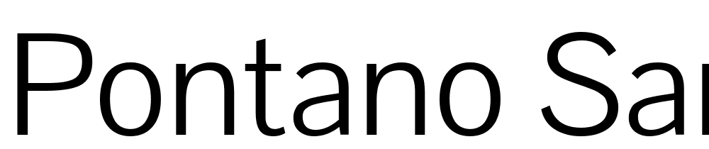 Pontano-Sans font family download free