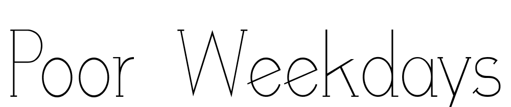 poor-weekdays-serif font family download free