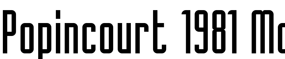 Popincourt-1981-Md-Regular font family download free