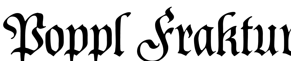 poppl_fraktur_cat font family download free