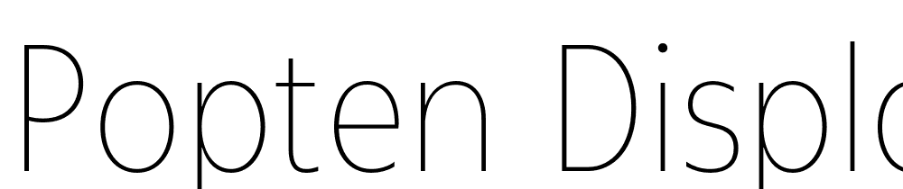 popten-display font family download free