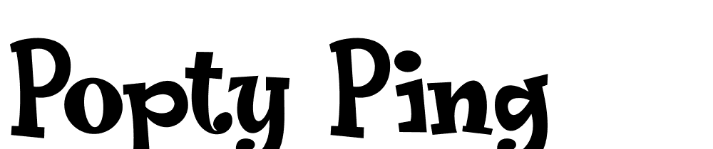 popty_ping font family download free