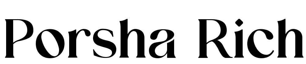 Porsha Richela font family download free