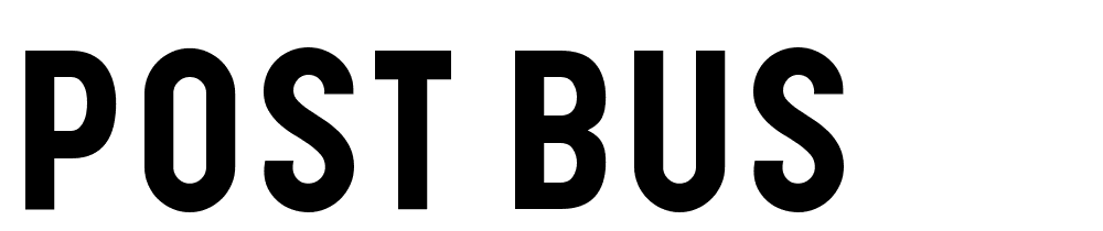 Post Bus font family download free