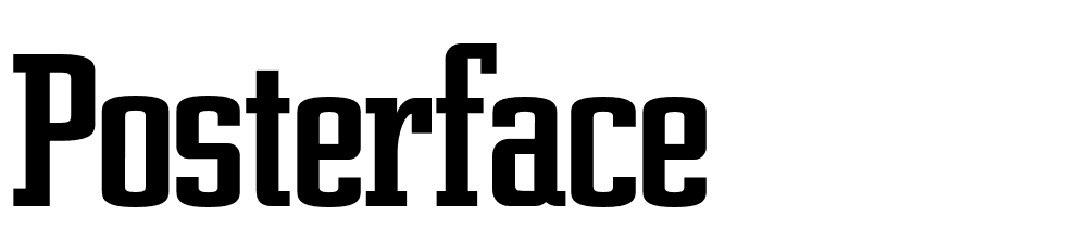 Posterface font family download free