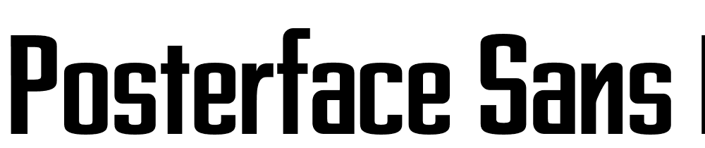 Posterface Sans Regular font family download free