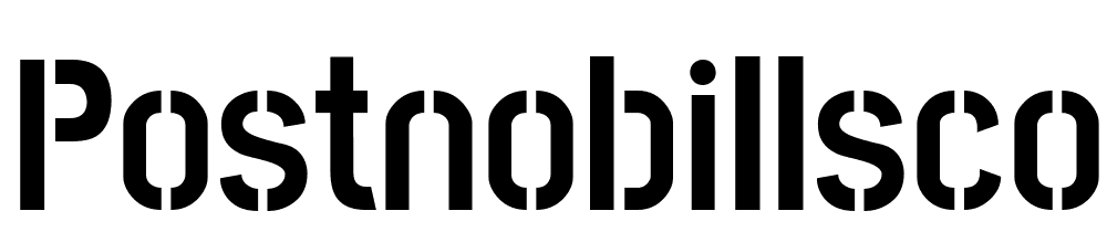 PostNoBillsColombo-Bold font family download free
