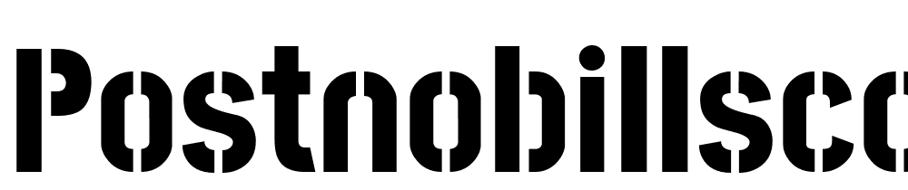 PostNoBillsColombo-ExtraBold font family download free