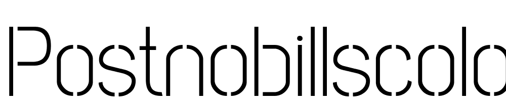 PostNoBillsColombo-Light font family download free