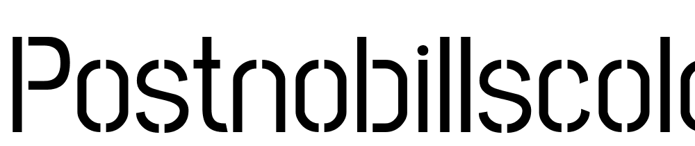 PostNoBillsColombo-Medium font family download free