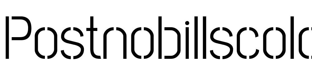 PostNoBillsColombo-Regular font family download free