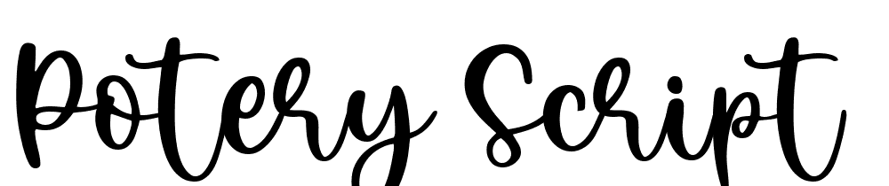 potery-script font family download free