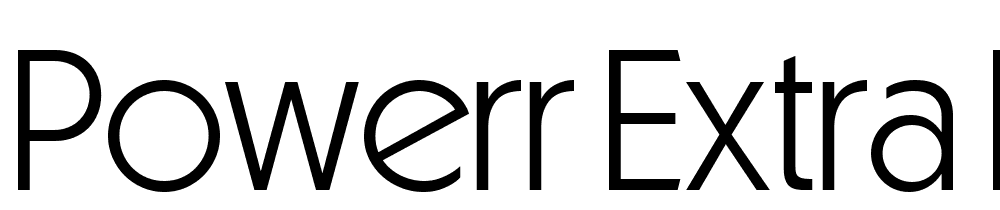 Powerr-Extra-Light font family download free